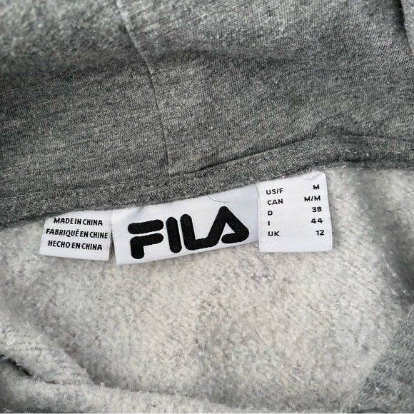 FILA | Women’s Gray Hoodie Sweatshirt Size M - Picture 3 of 7